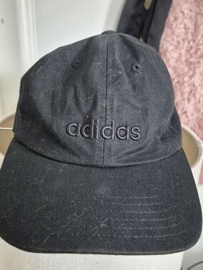 adidas Black Embroidered Logo Baseball Cap